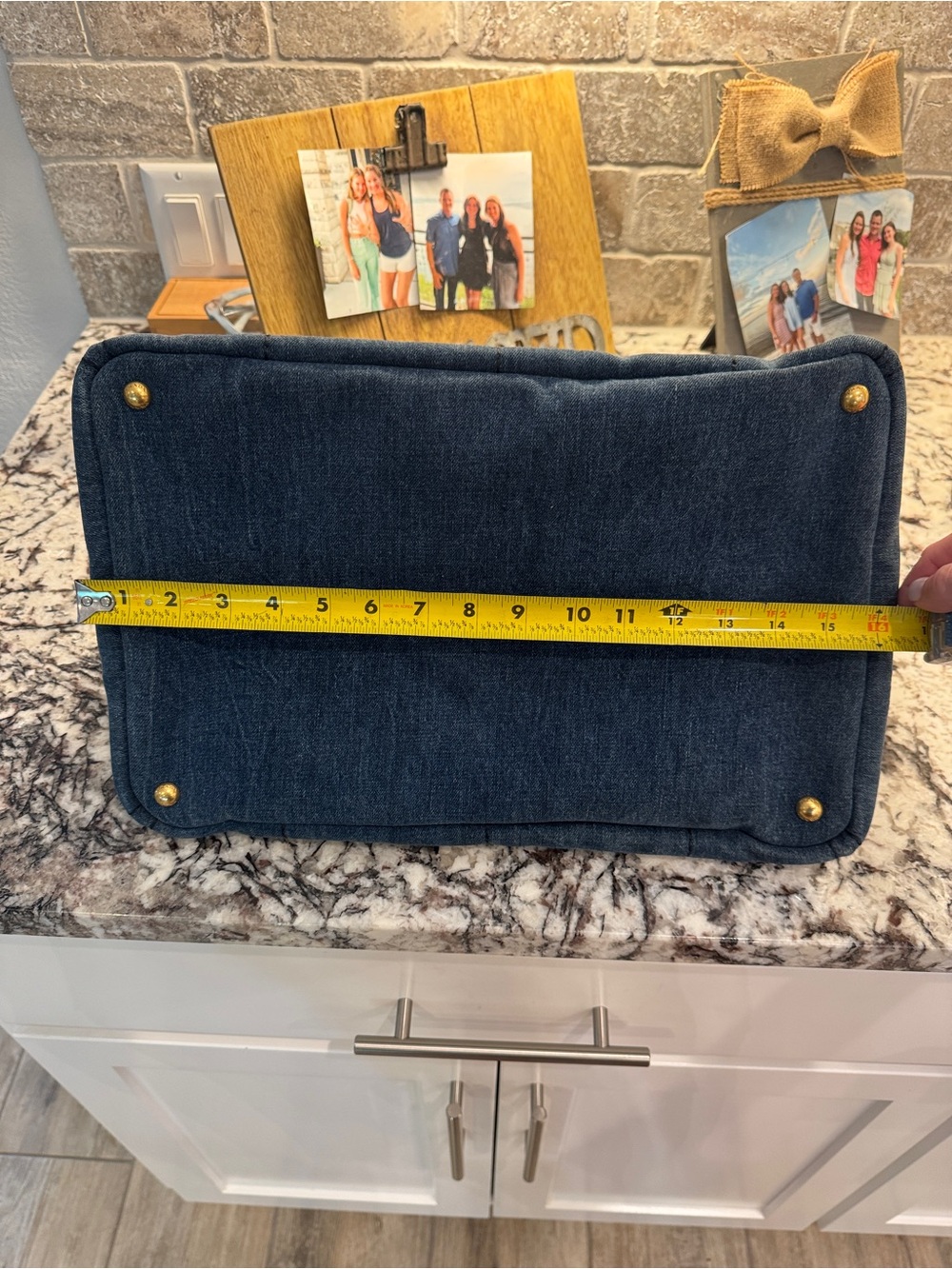 Prada Canapa Milano Denim Tote Bag - Blue large - Picture 13 of 16